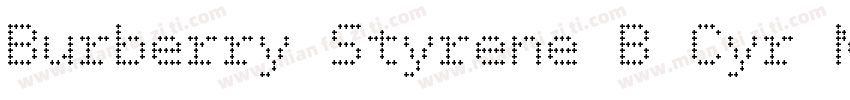 Burberry Styrene B Cyr Medium Plus字体转换